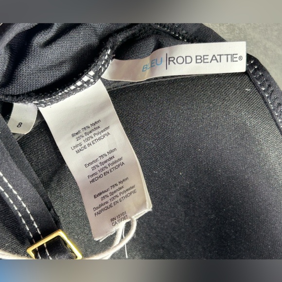 BLEU ROD BEATTIE womens retro inspired built in underwire one piece swimsuit NWT - Picture 6 of 7